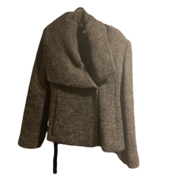 Armani Collezioni Tweed Coat grey size Medium